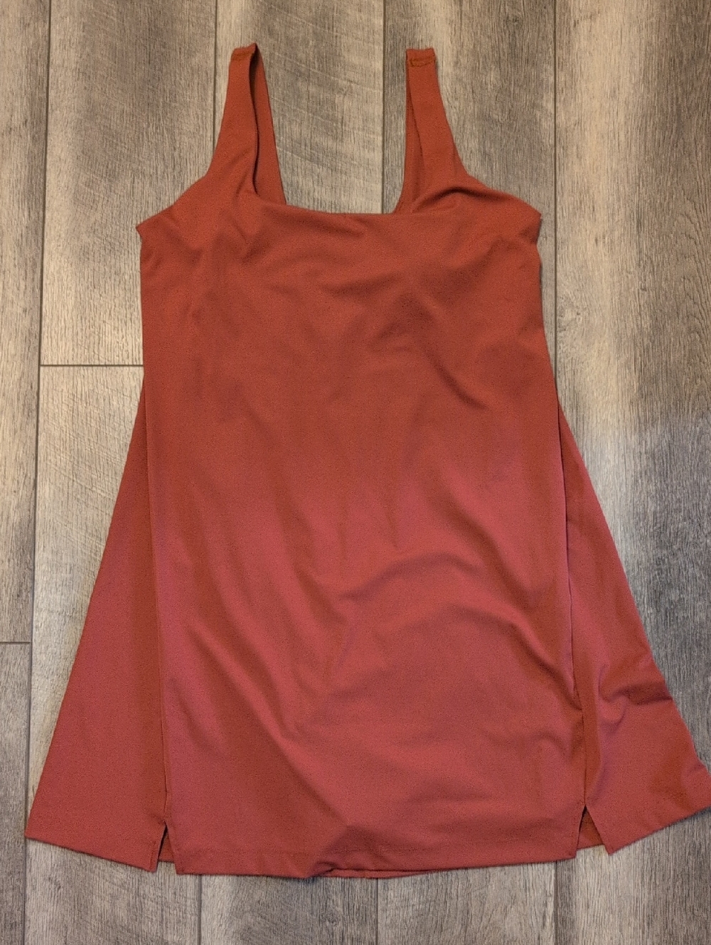 Old Navy Square Neck Rust Athletic Dress